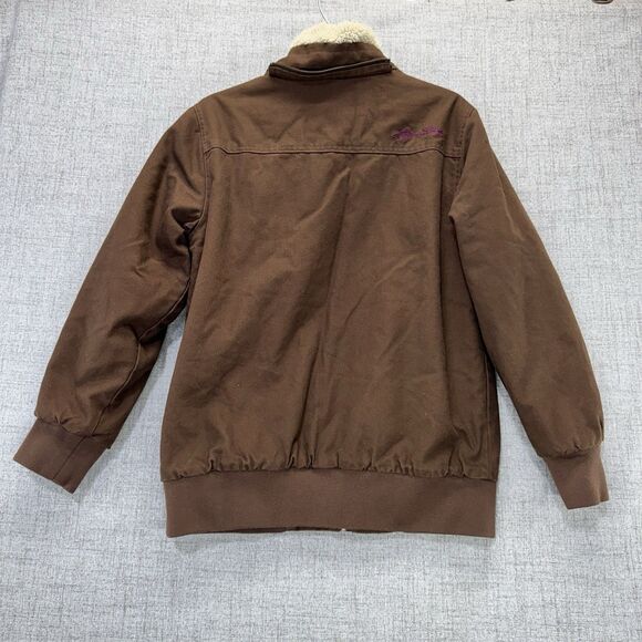 Legendary Whitetails Jacket Women's Medium Canvas Sherpa Lined - Picture 2 of 10